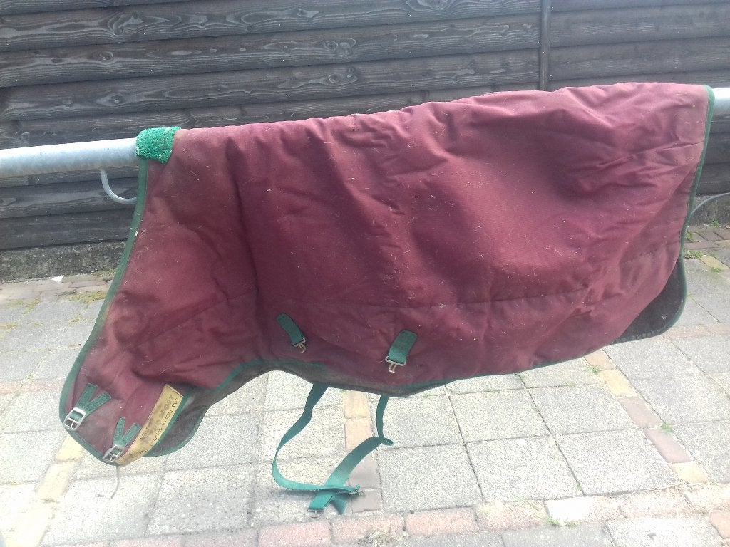 dek pony canvas, Dieren en Toebehoren, Paarden en Pony's | Dekens en Dekjes, Gebruikt, Overige merken, Cob (M), Rood