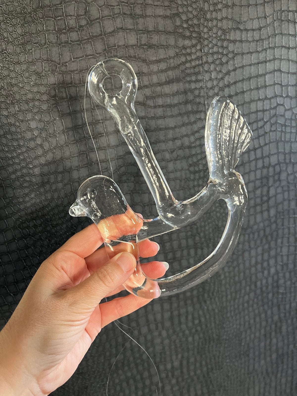 Glazen kosta boda Raamhanger Vogel - Decoratieve Ophanging, Ophalen of Verzenden, Zo goed als nieuw, Glas, Vintage
