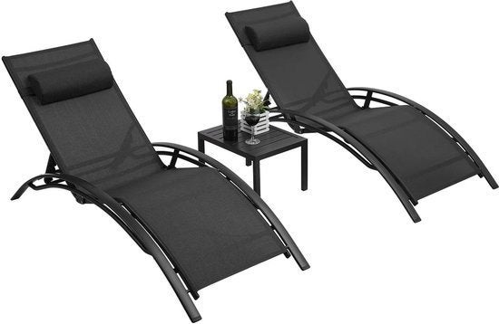 Ligbed Set – Verstelbare Ligstoelen – Outdoor Bedden, Corvance B.V., Verzenden, Nieuw, Corvancebol@gmail.com