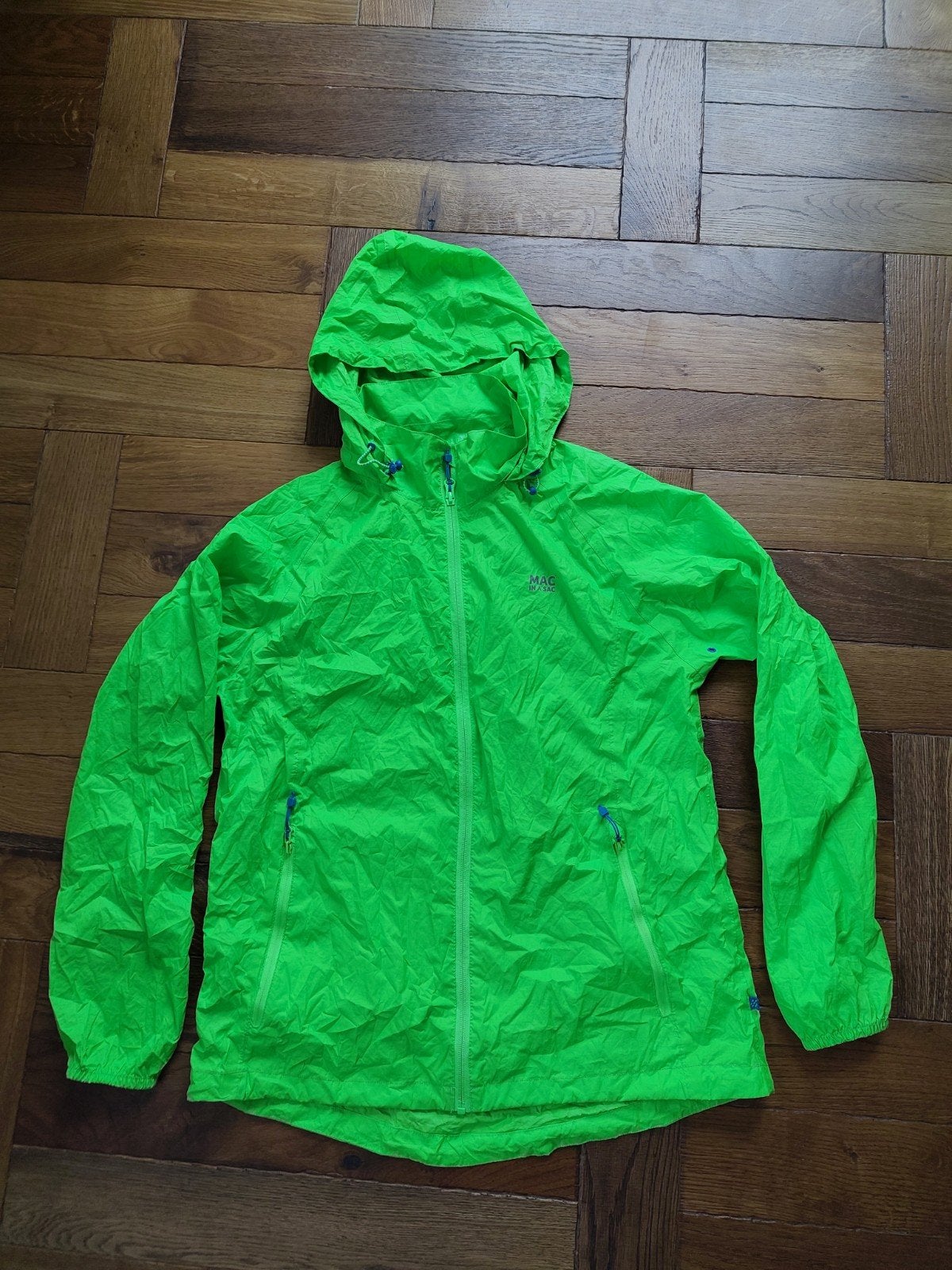 Mac in a Sac Neon Regenjas - Maat S, Ophalen of Verzenden, Gebruikt, Regenjas, Dames