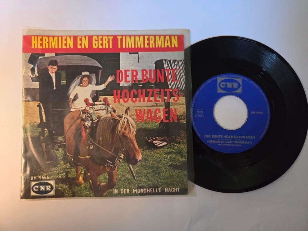 Gert en Hermien Timmerman - Der bunte hochzeitswagen, Gebruikt, 7 inch, Single, Ophalen of Verzenden