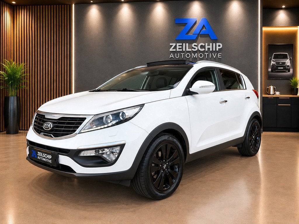 Kia Sportage 2.0 X-clusive Automaat|Navi|Pano|Keyless|Trekha, Auto's, Euro 5, Gebruikt, Zwart, Wit