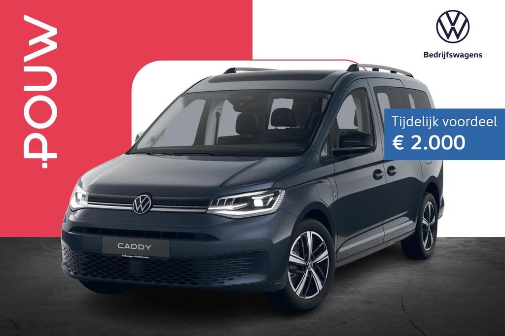 Volkswagen Caddy Kombi Maxi 1.5 TSI Hybride 150pk Style | Ap, Auto's, 12 maanden, 1498 cc, Euro 6, 4 cilinders