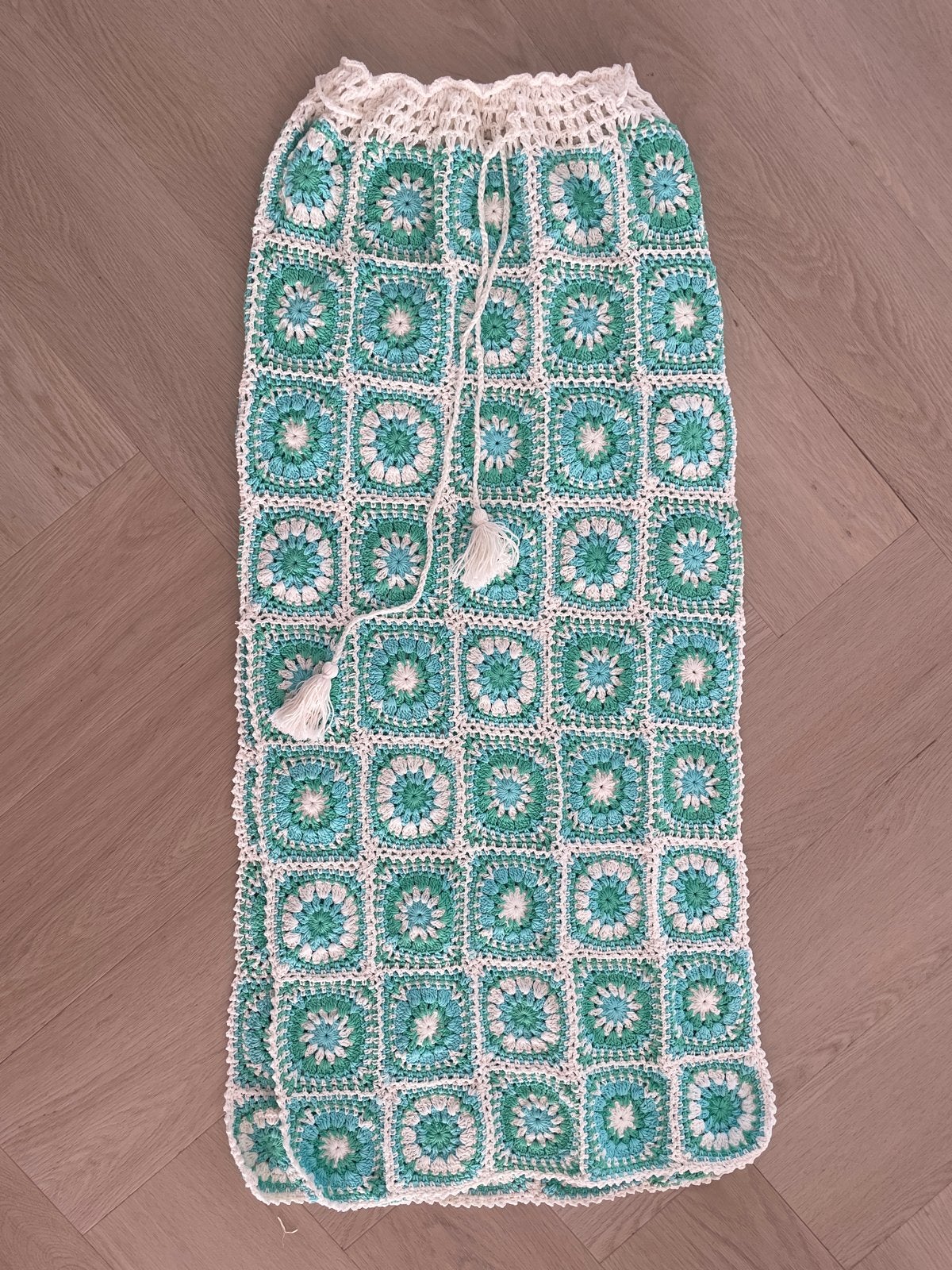 Lange Hot Lava Crochet Rok - Prachtige Kwaliteit, Maat 38/40 (M), Meerkleurig, Nieuw, Ophalen of Verzenden
