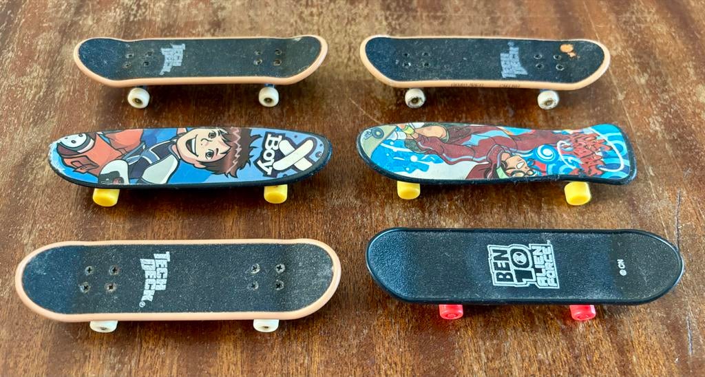 Tech Deck Fingerboards - Set van 6, Sport en Fitness, Skateboarden, Ophalen of Verzenden, Gebruikt, Skateboard