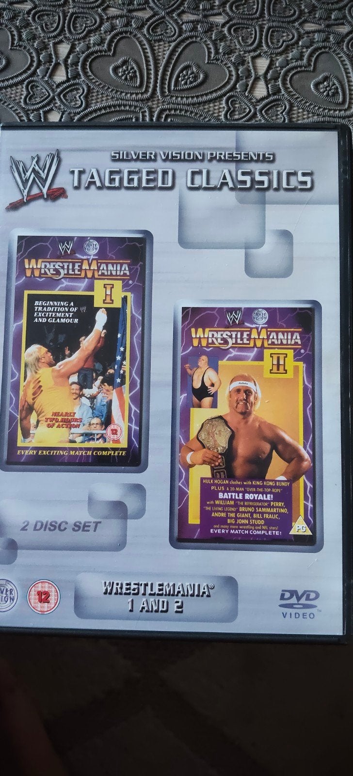 Te koop wrestlemania 1 en 2 Tagged classics dvd's, Alle leeftijden, Ophalen, Zo goed als nieuw, Cursus of Instructie