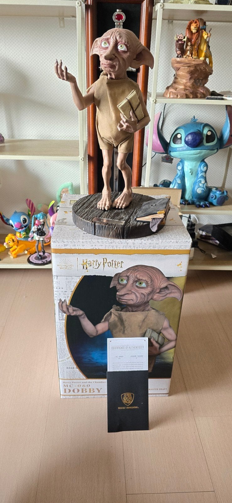 Harry Potter Dobby Figuur met Certificaat van Echtheid, Verzamelen, Ophalen, Zo goed als nieuw