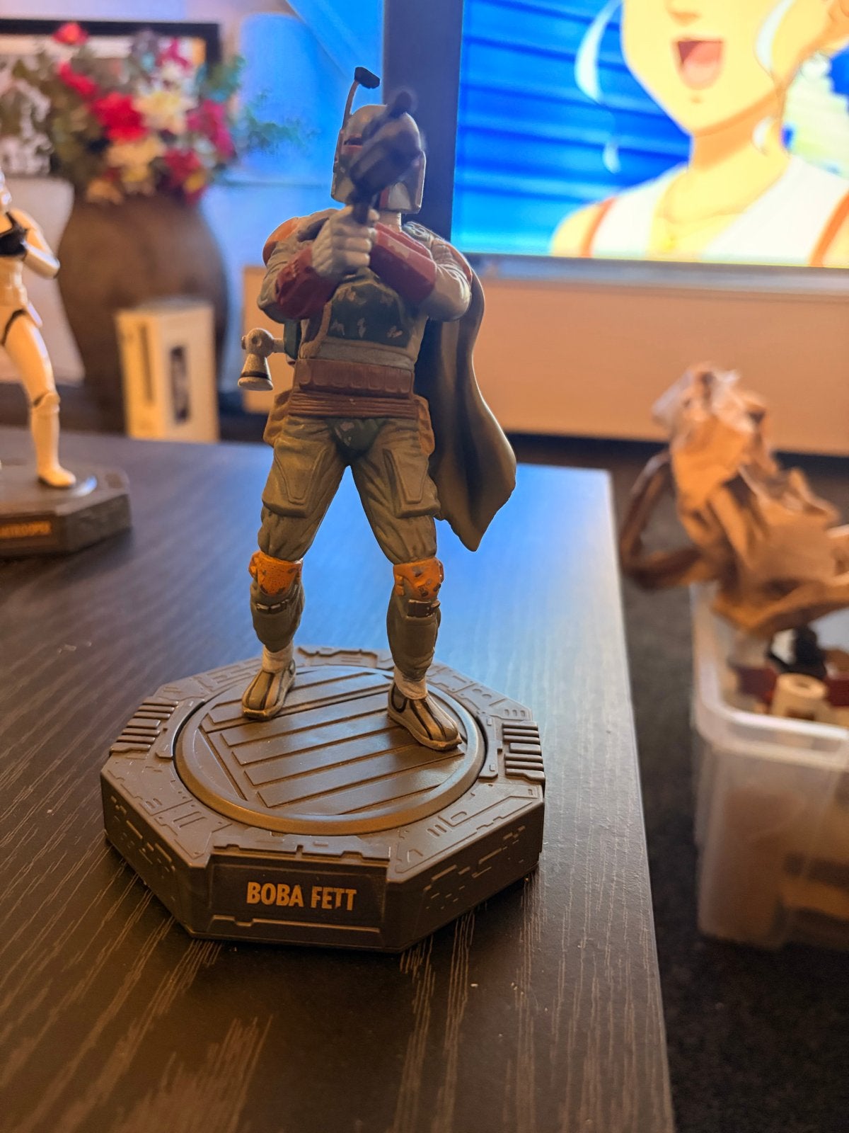 Star Wars Boba Fett Beeldje - Zo goed als nieuw, Ophalen, Zo goed als nieuw, Beeldje of Buste