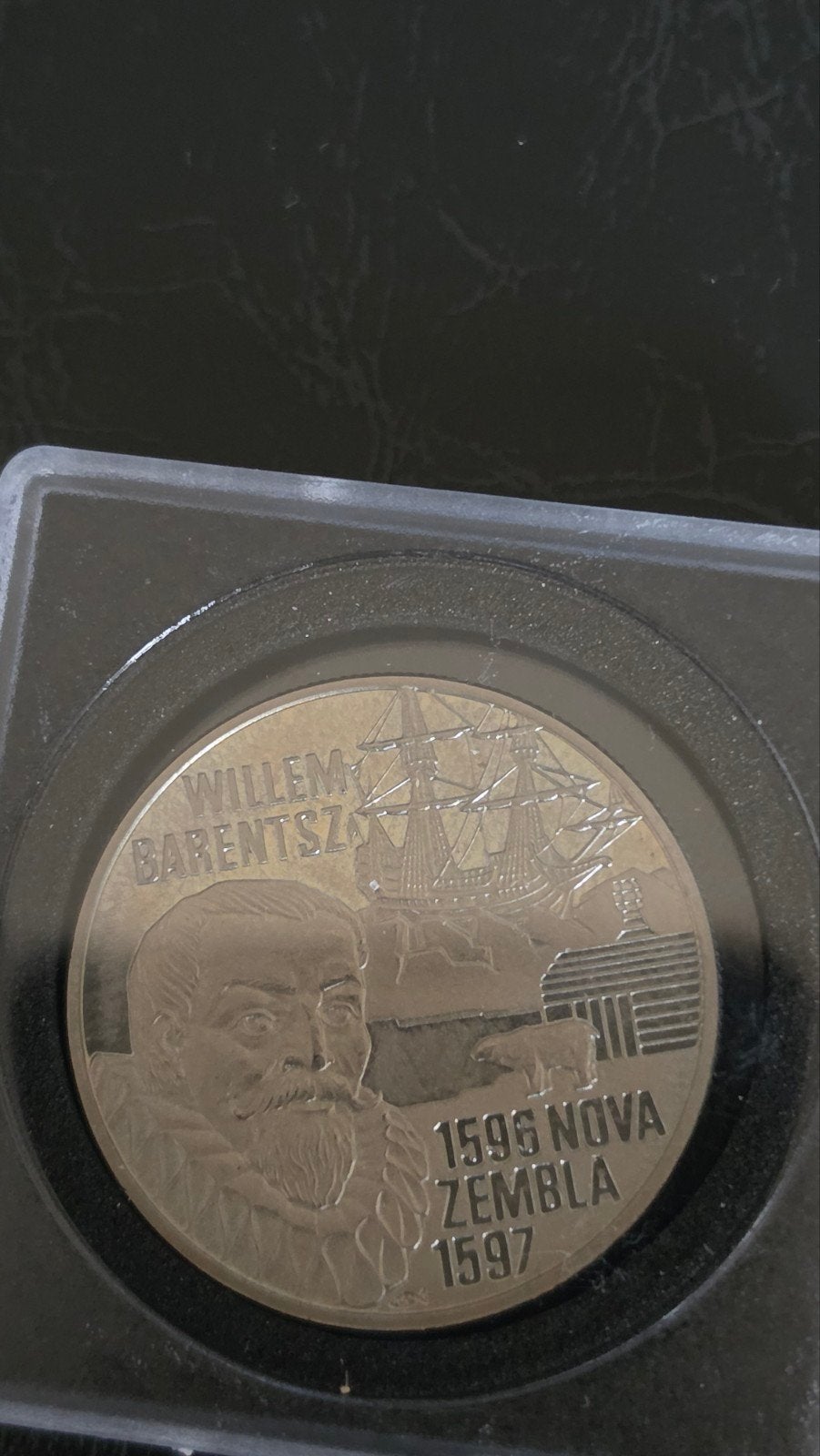Willem Barentsz 5 Euro munt 1996 - Nova Zembla, Postzegels en Munten, Munten | Nederland, Ophalen of Verzenden, Koningin Beatrix
