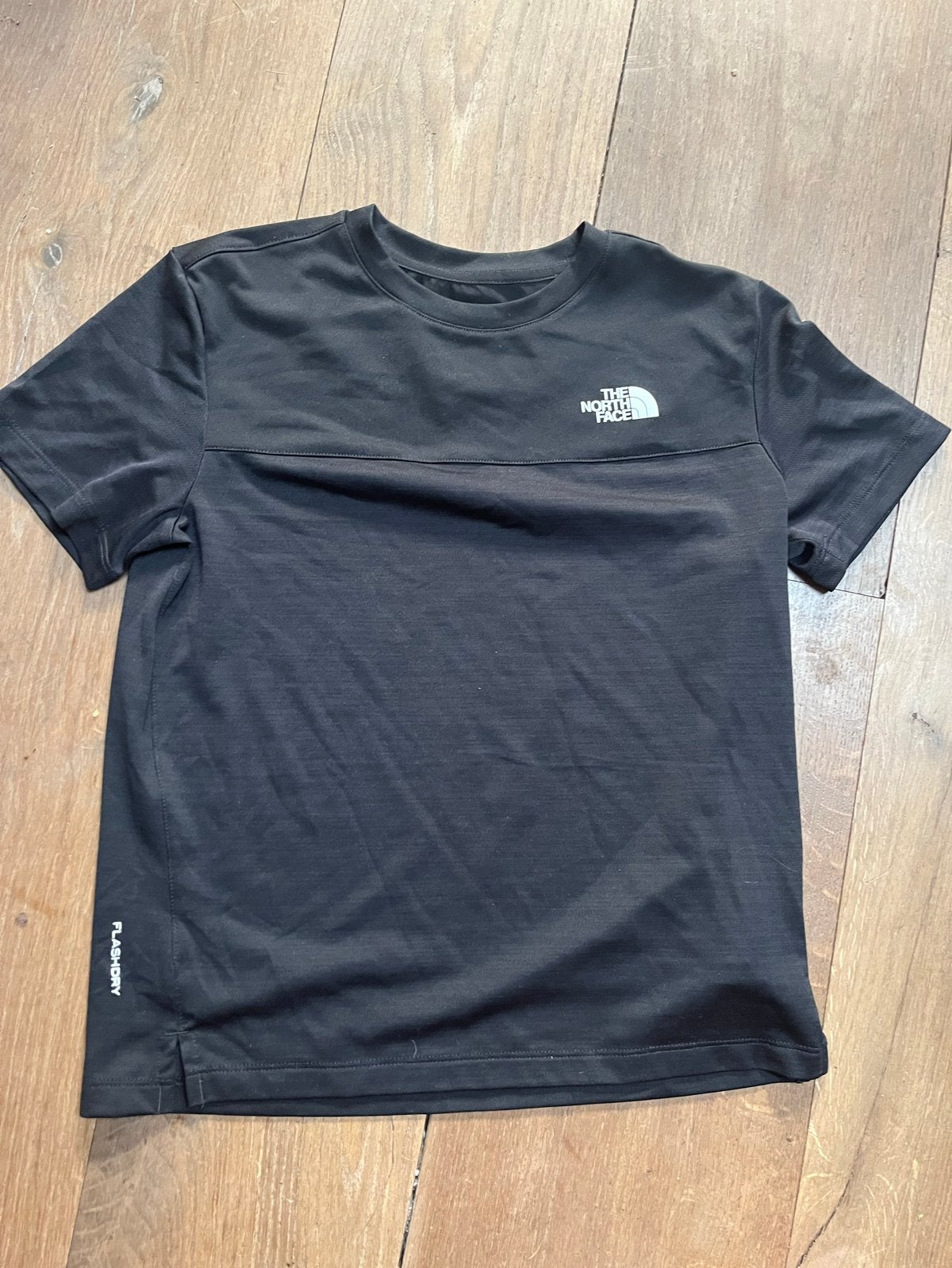 The North Face FlashDry T-shirt Zwart Maat L (jongens), Ophalen of Verzenden, Zo goed als nieuw, Jongen, Shirt of Longsleeve