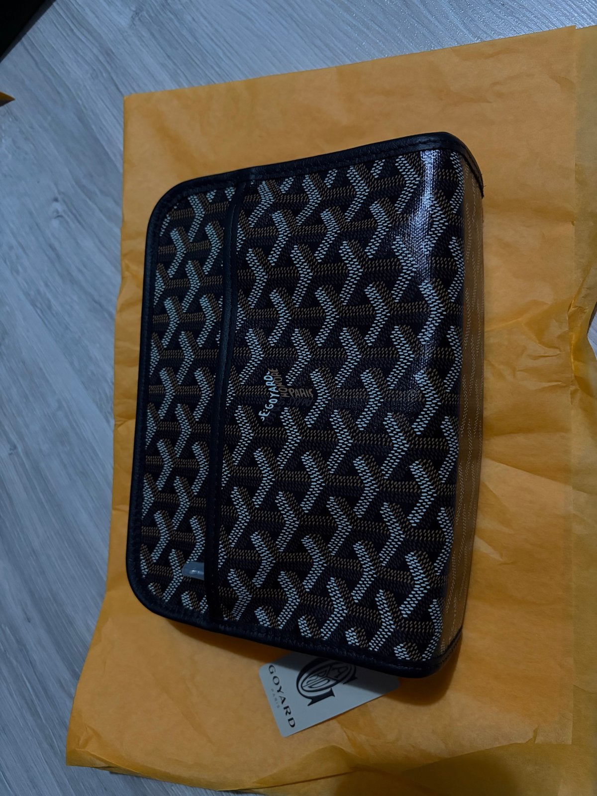 Goyard Clutch Zwart/Bruin - Nieuw met tags, Ophalen of Verzenden, Nieuw