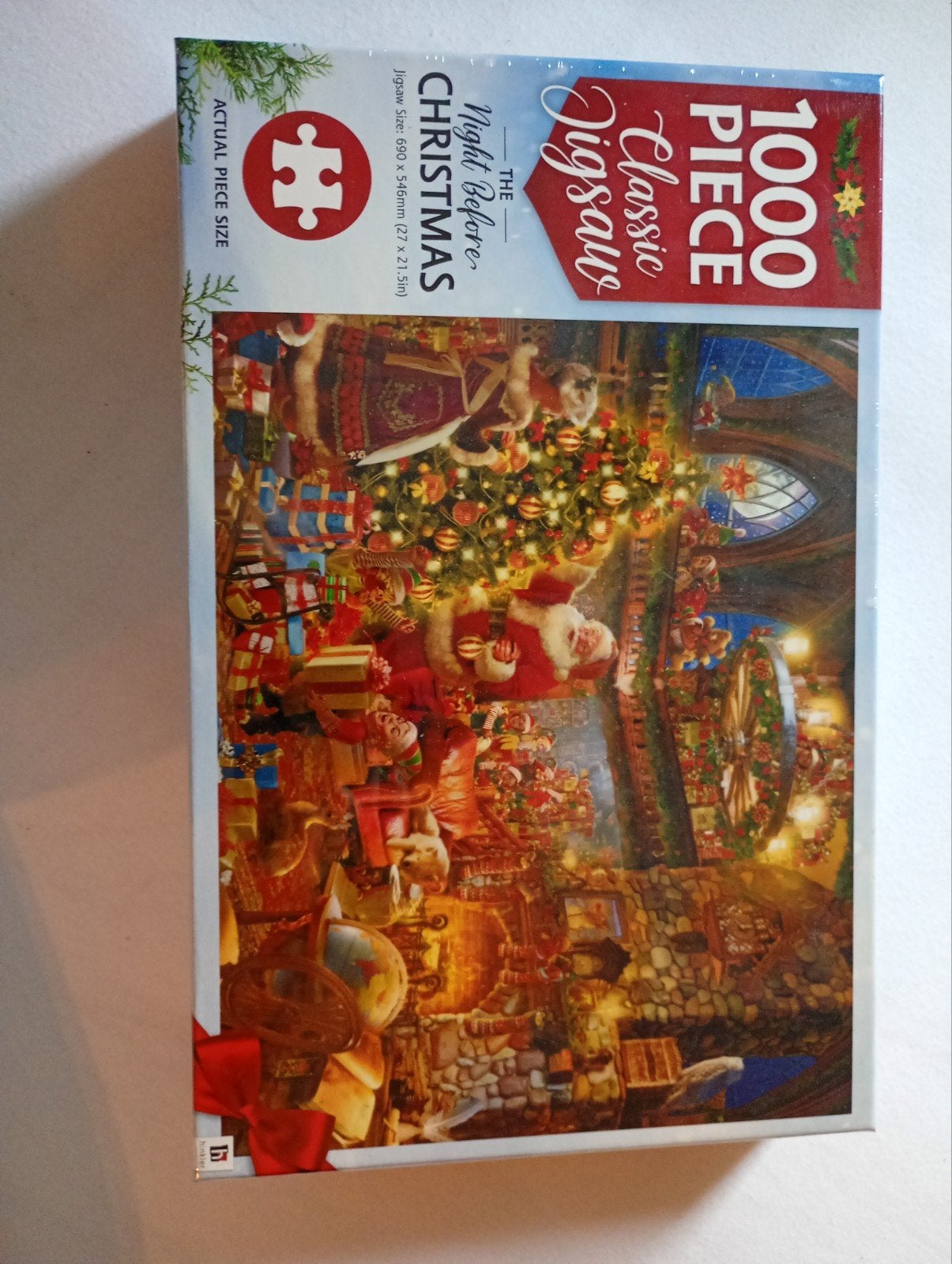 Kerst Puzzel, 1000 stukjes, Ophalen of Verzenden, 500 t/m 1500 stukjes, Nieuw, Legpuzzel