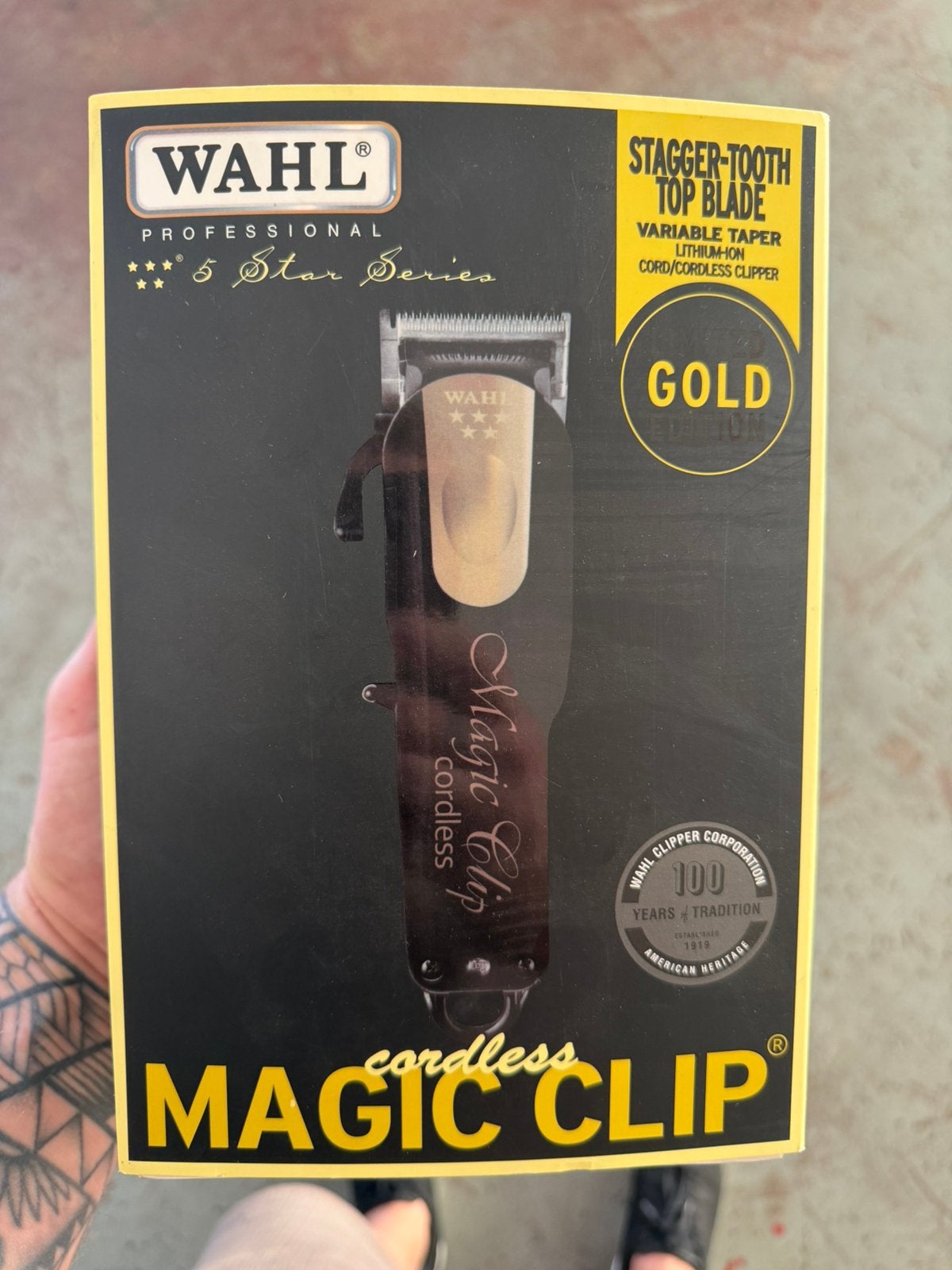 Wahl 5 Star Magic Clip Cordless Gold – NIEUW/ONGEBRUIKT, Ophalen of Verzenden, Nieuw, Scheren en Epileren