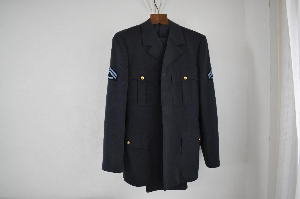 Uniform KLU broek + jasje, Ophalen of Verzenden, Luchtmacht, Nederland, Kleding of Schoenen