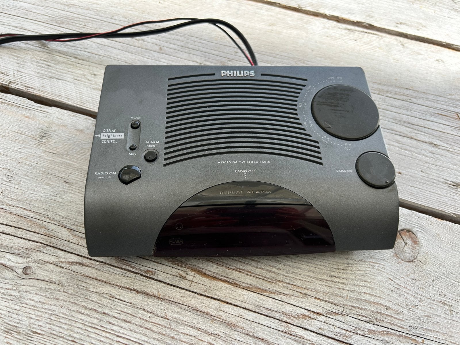 Philips AJ3015 Wekkerradio - FM/MW Klokradio, Ophalen of Verzenden, Gebruikt, Radio