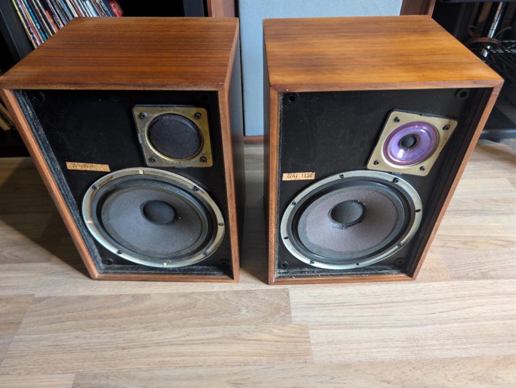 Vintage set Wharfedale Denton 2 luidsprekers, Overige merken, Gebruikt, Ophalen of Verzenden, Minder dan 60 watt
