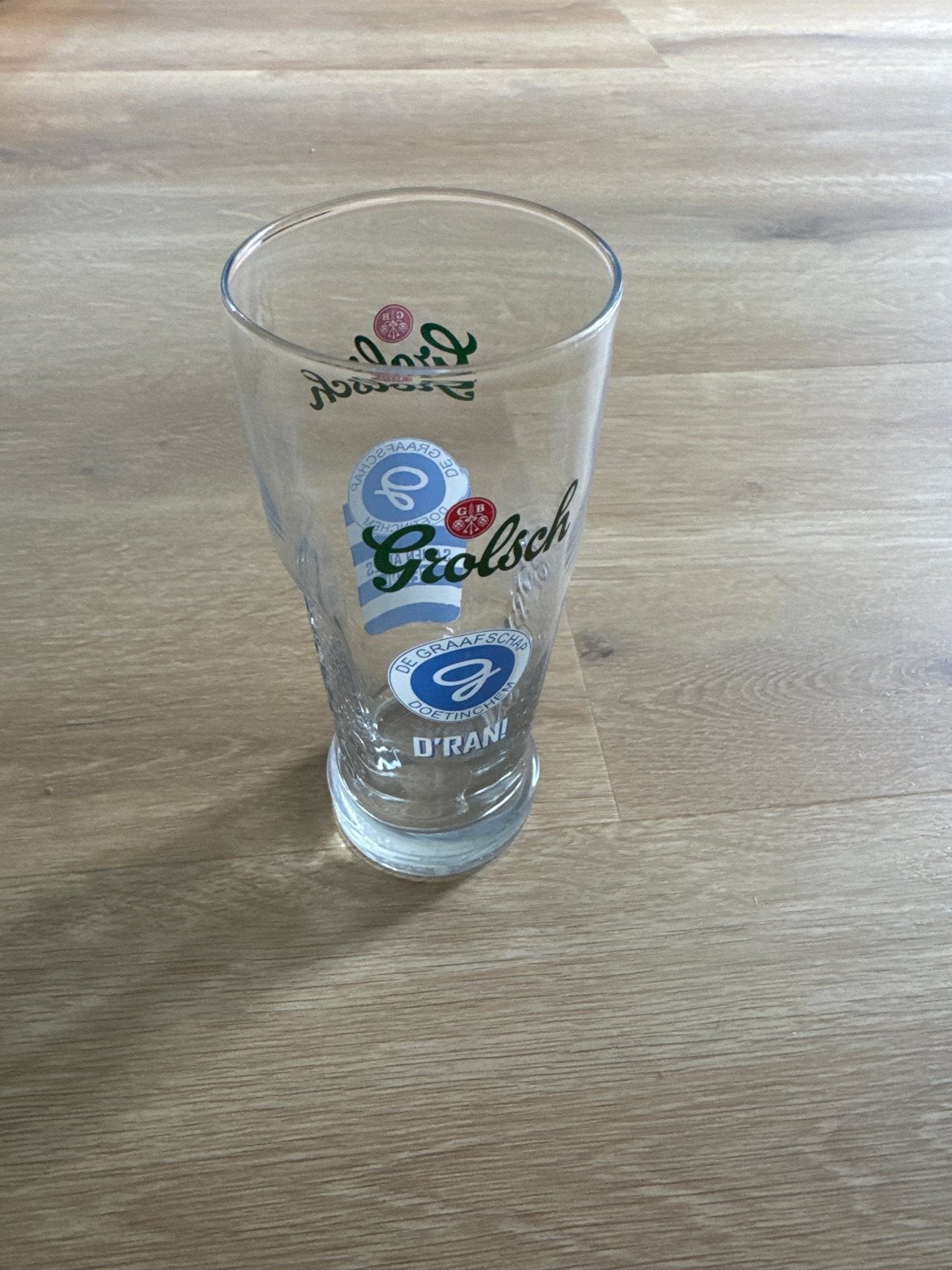 Grolsch bierglas 25cl - De Graafschap editie, Ophalen of Verzenden, Nieuw, Bierglas