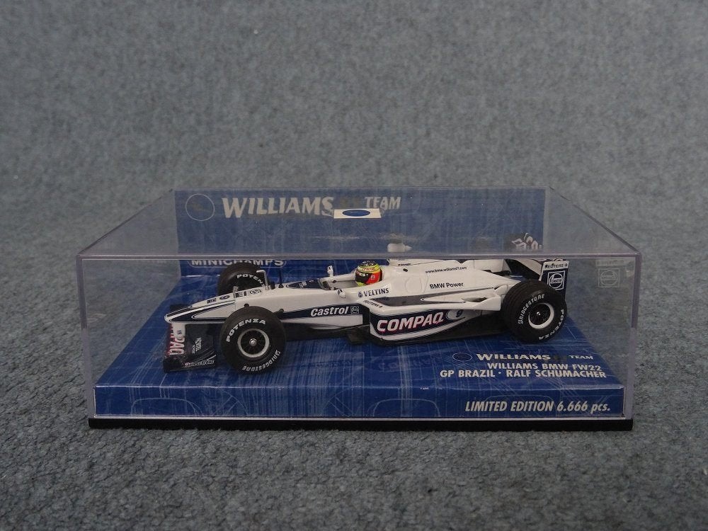 F1 BMW Williams FW22 R. Schumacher GP Brazil Minichamps 1:43, Hobby en Vrije tijd, Ophalen of Verzenden, Gebruikt, Auto, MiniChamps