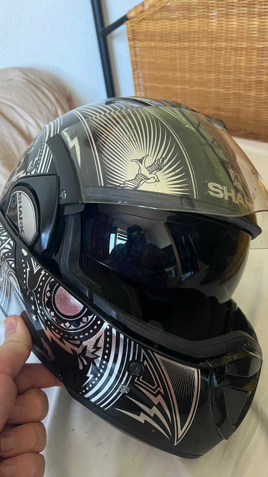 Shark Evoline S3 Mezcal Systeemhelm, Motoren, Ophalen, M, Systeemhelm, Heren