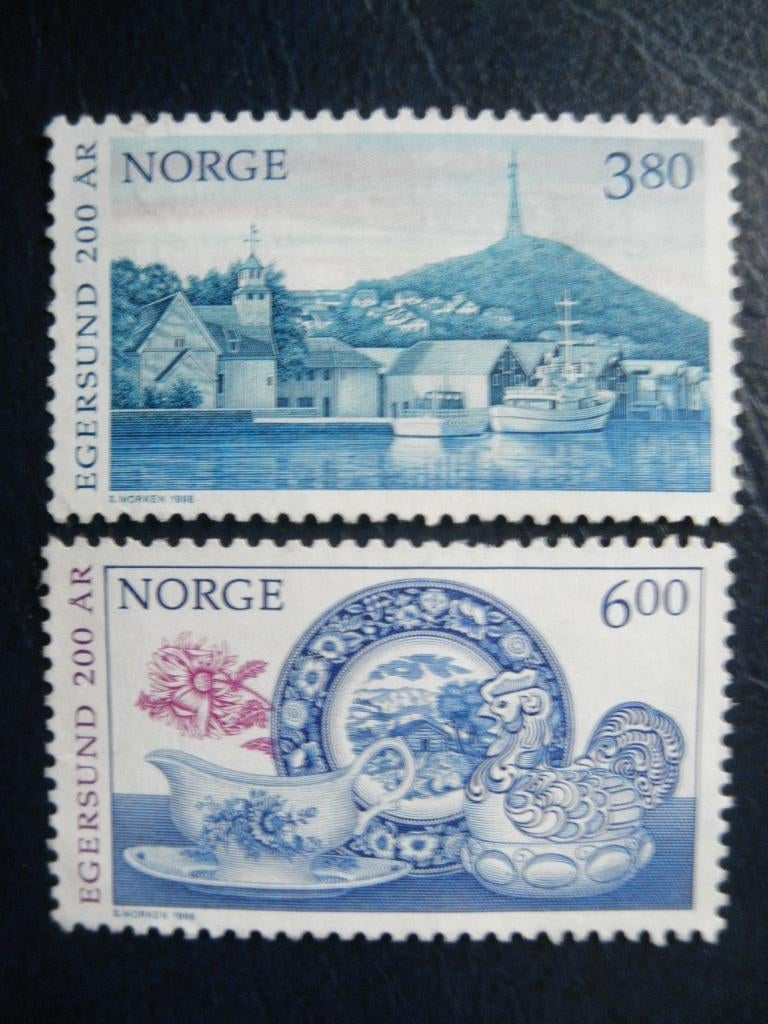 Postzegels Noorwegen 1998 stad Elgersund - cw. 2,50 (*), Ophalen of Verzenden, Noorwegen