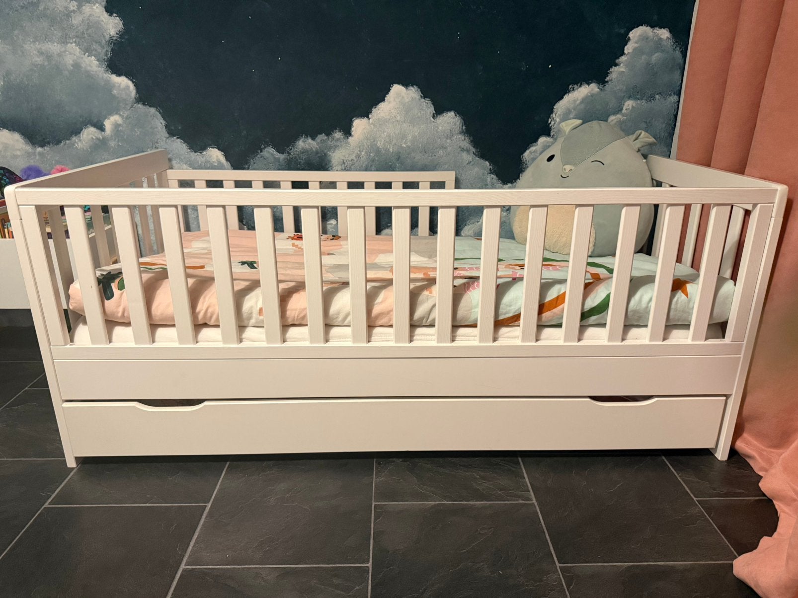 Peuter bed, Ophalen, 70 tot 85 cm, 140 tot 160 cm, Zo goed als nieuw