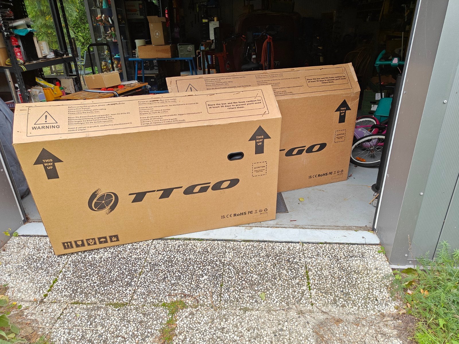 2 Fietsdozen gratis, Doe-het-zelf en Verbouw, Ophalen, Zo goed als nieuw, Doos