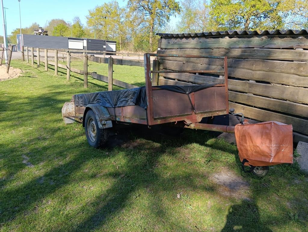 Aanhanger, mestwagen 1,35 x 2,75m, 100 liter of meer, Ophalen, Transportkar