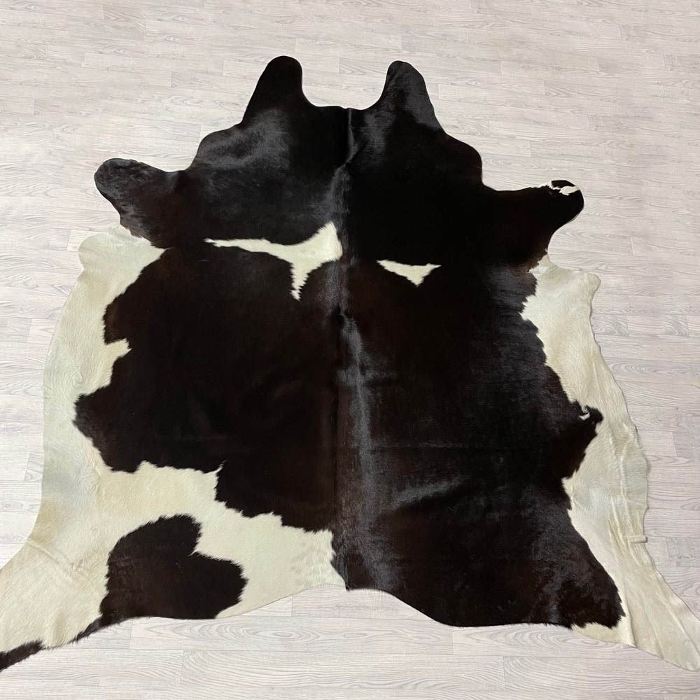 Koeienhuid bruin creme 255x245cm XL | Lederstore, Landelijk, modern, Scandinavisch, industrieel, 200 cm of meer, Bruin, Overige vormen