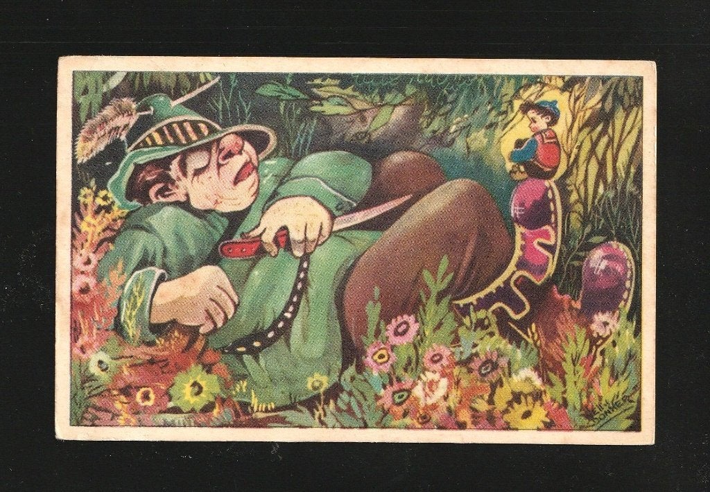 Sprookjes Klein Duimpje illu Nelly Donker BB2-09, Verzamelen, Ophalen of Verzenden, 1920 tot 1940, Ongelopen, Overige thema's
