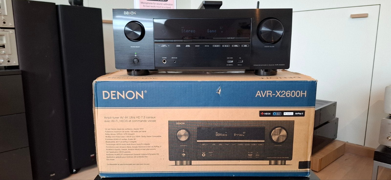Denon AVR-X2600H 7.2 AV-receiver - zwart, Ophalen of Verzenden, 120 watt of meer, Denon