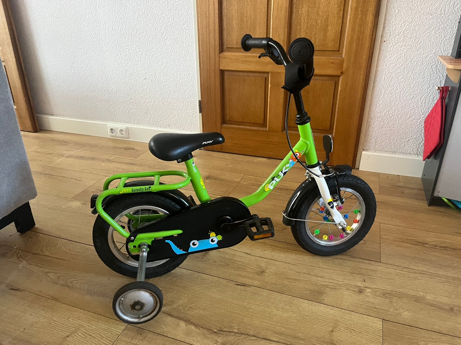 Puky kinderfiets 12 inch, Ophalen, Gebruikt, Minder dan 16 inch, Zijwieltjes