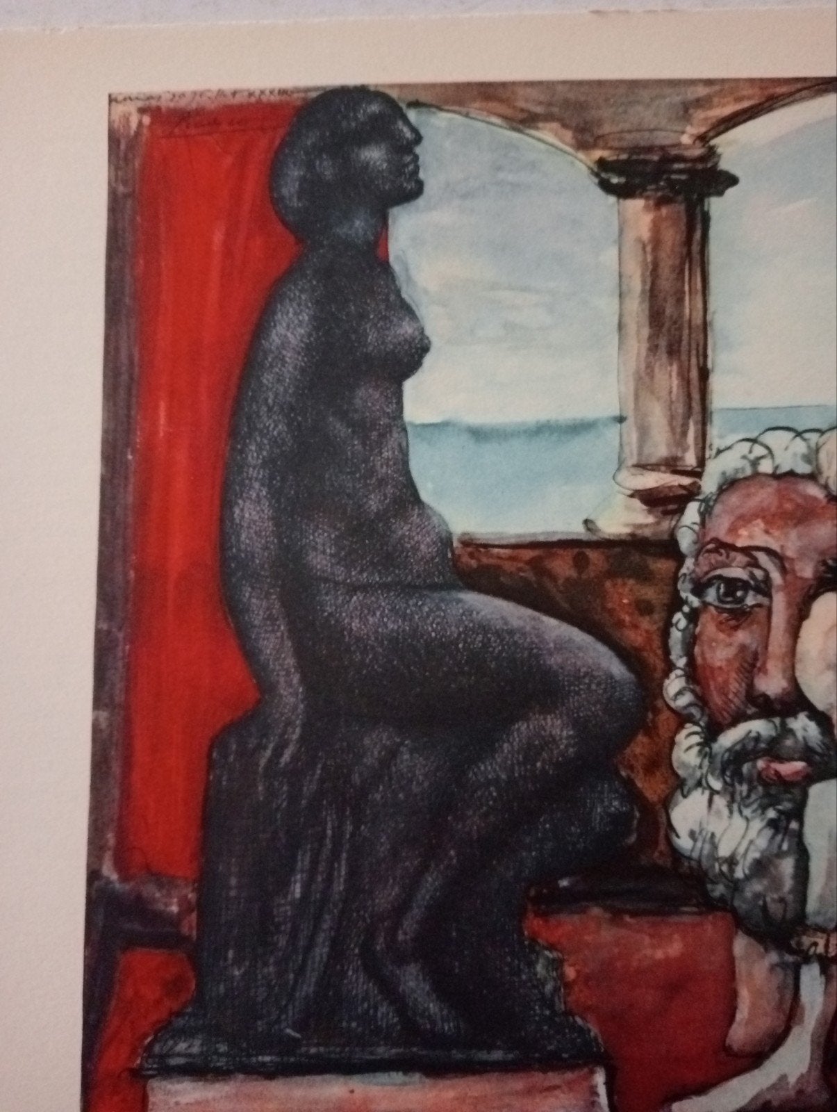 Pablo Picasso offset prent naakt erotiek, Ophalen of Verzenden