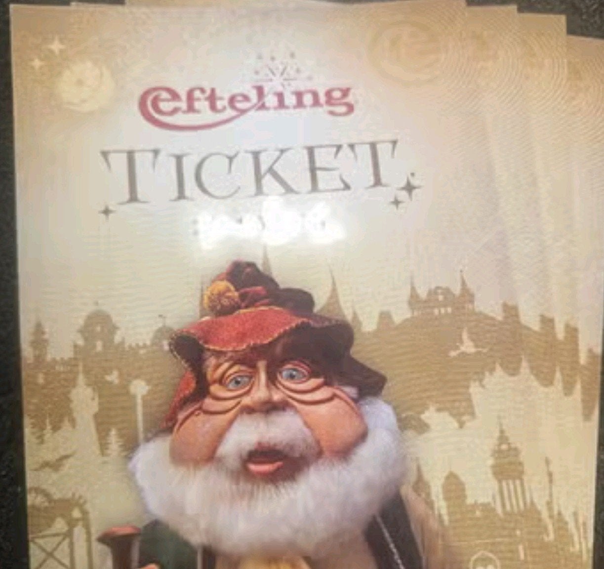 6x toegangsticket efteling, Drie personen of meer, Ticket of Toegangskaart