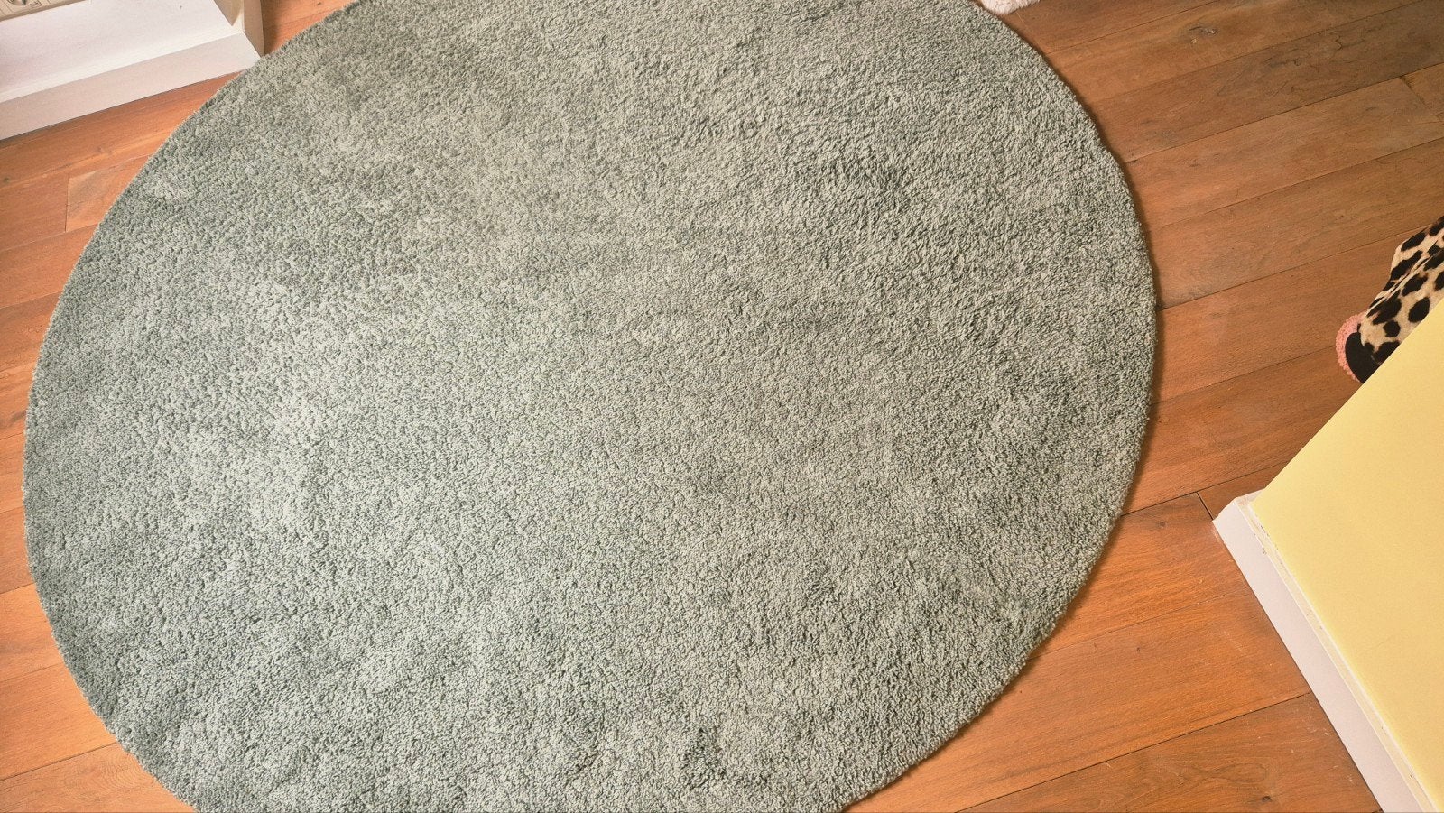 Rond kleed (2x) Ikea Ådum mintgroen 195cm, Ophalen, 150 tot 200 cm, Rond, Zo goed als nieuw