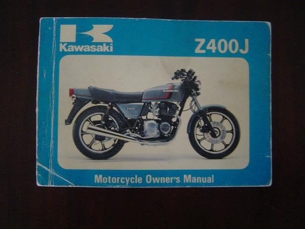 Kawasaki Z400 J 1980 motorcycle owner's manual Z400-J1, Ophalen of Verzenden, Kawasaki