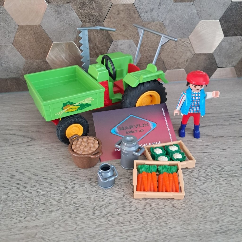 PLAYMOBIL 3074 tractor met accesoires, Gebruikt, Complete set, Hiridostraat 5, 1101 CW Amsterdam, Voertuig