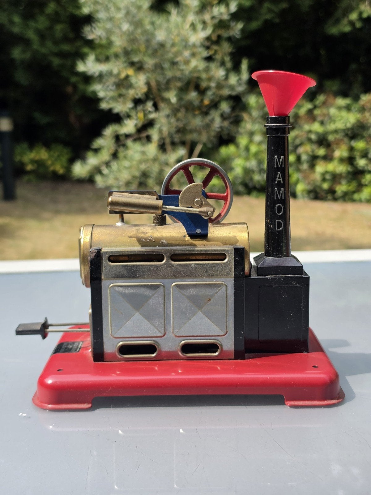Oude Mamod SP2 stoommachine steam engine, Ophalen of Verzenden, Gebruikt, Groter dan 1:32