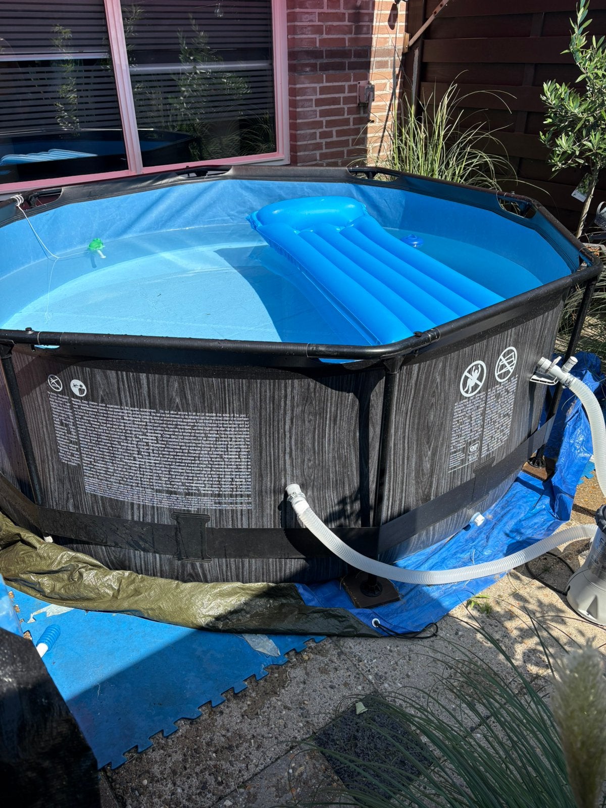 Te Koop zwembad compleet, Ophalen, 200 tot 300 cm, Zo goed als nieuw, Opzetzwembad