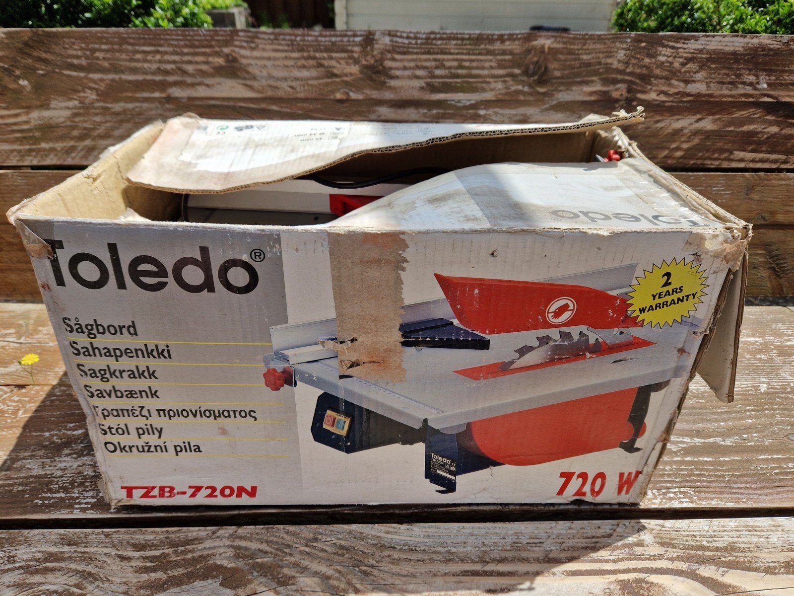 TE KOOP : Toledo TZB-720N Tafelcirkelzaag, Doe-het-zelf en Verbouw, Gereedschap | Zaagmachines, Ophalen, Gebruikt, Cirkelzaag