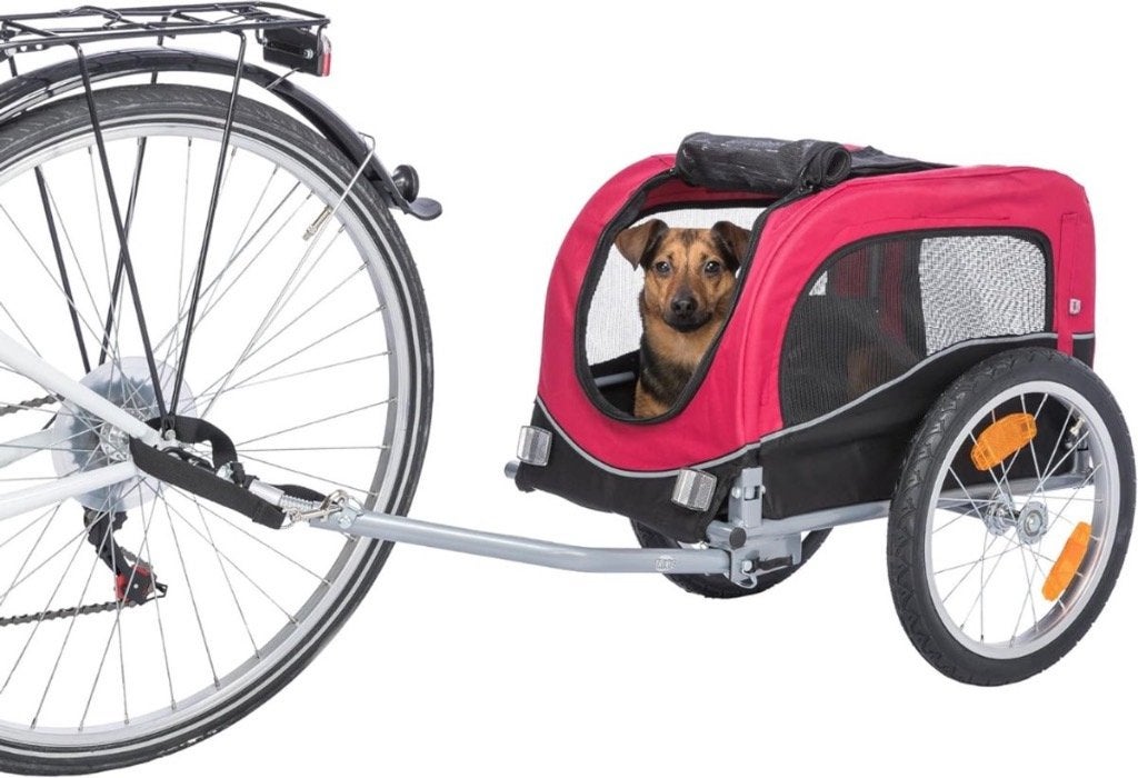 Hondenfietskar - Rood/Zwart - 118cm x 54cm x 60cm, Ophalen, Zo goed als nieuw