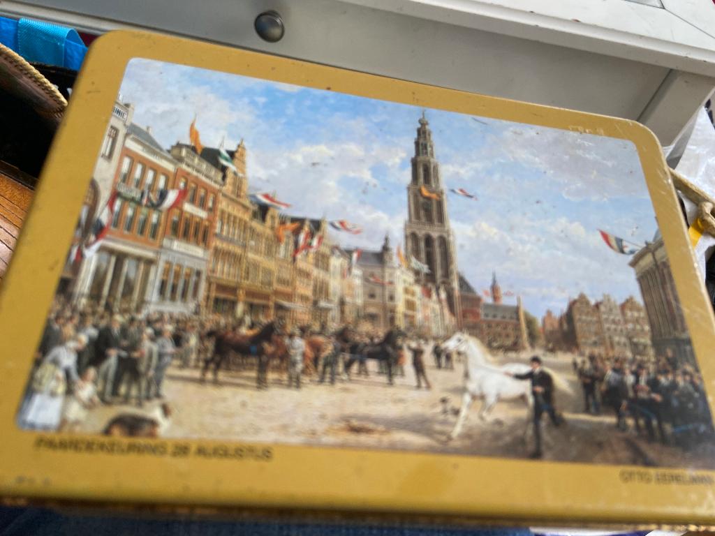 blik 950 jaar groningen, Verzamelen, Blikken, Ophalen of Verzenden, Gebruikt, Koek(jes)
