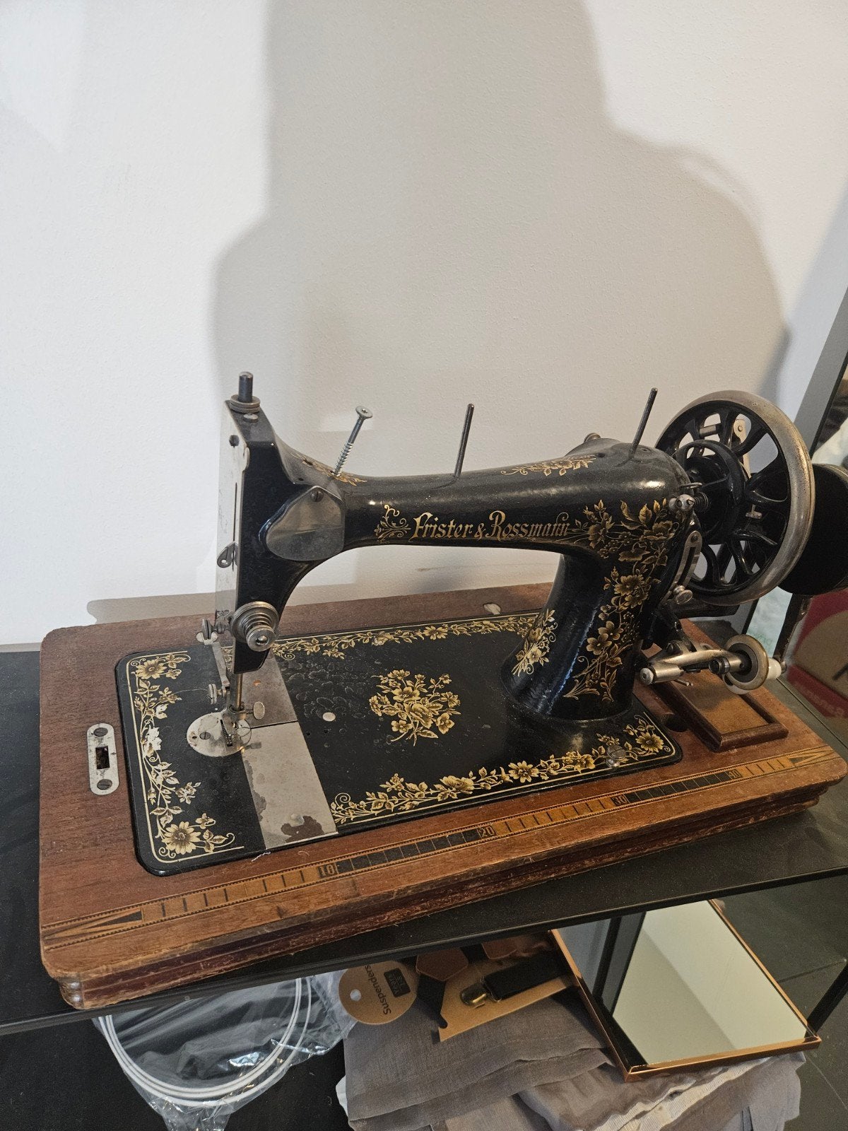Antieke Frister & Rossmann Naaimachine - Decoratief, Ophalen