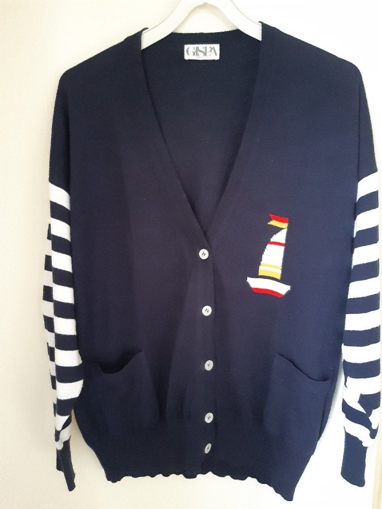 Blauw vest, Kleding | Dames, Maat 42/44 (L), Gedragen, Gispa, Verzenden