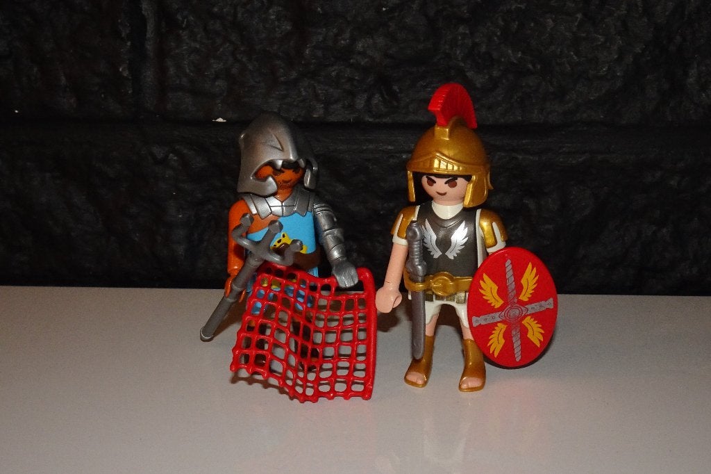 07 - Duo set Romein met gladiator 4653, Ophalen of Verzenden