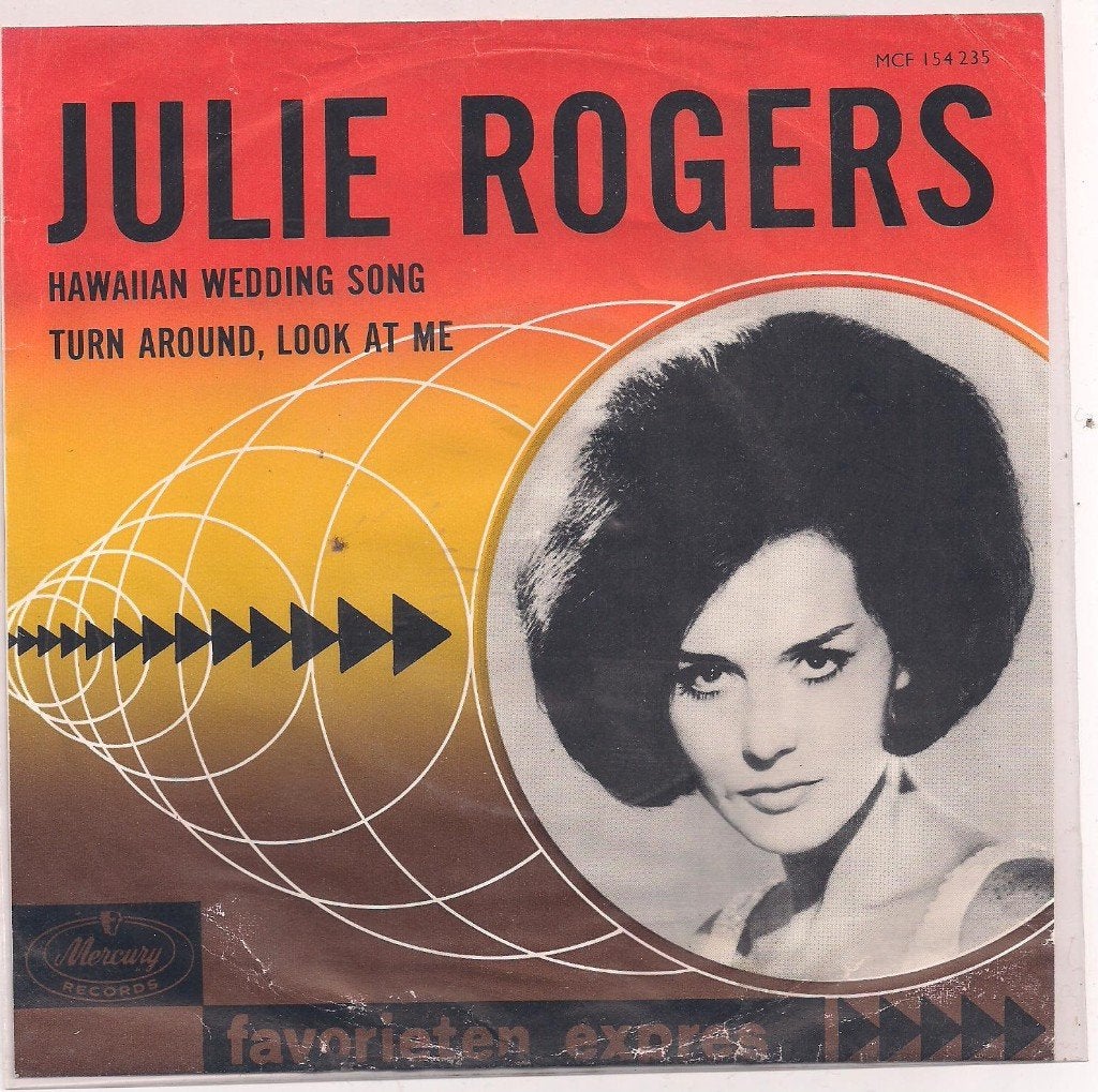 Fav. xpres- Julie Rogers- Hawaiian Wedding Song Zeldzaam!, Verzenden, Zo goed als nieuw, 7 inch, Pop