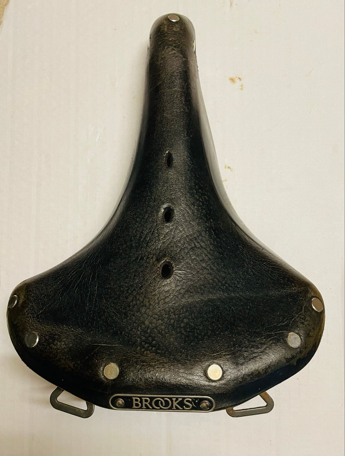 Brooks zadel B67 - Klassiek leren fietszadel, Fietsen en Brommers, Gebruikt, Leer, Ophalen of Verzenden, Zadel