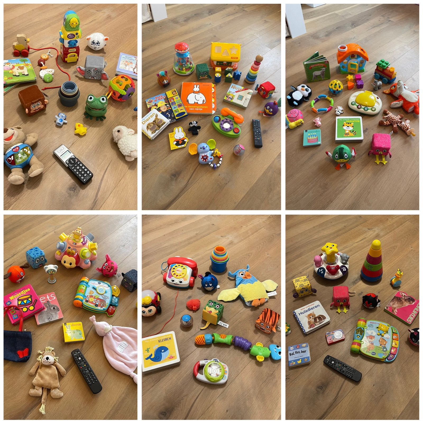 6x Sensorisch baby speelgoed pakket 🌸 Afstandsbediening +📞, Ophalen, Gebruikt, Babygym, Met licht