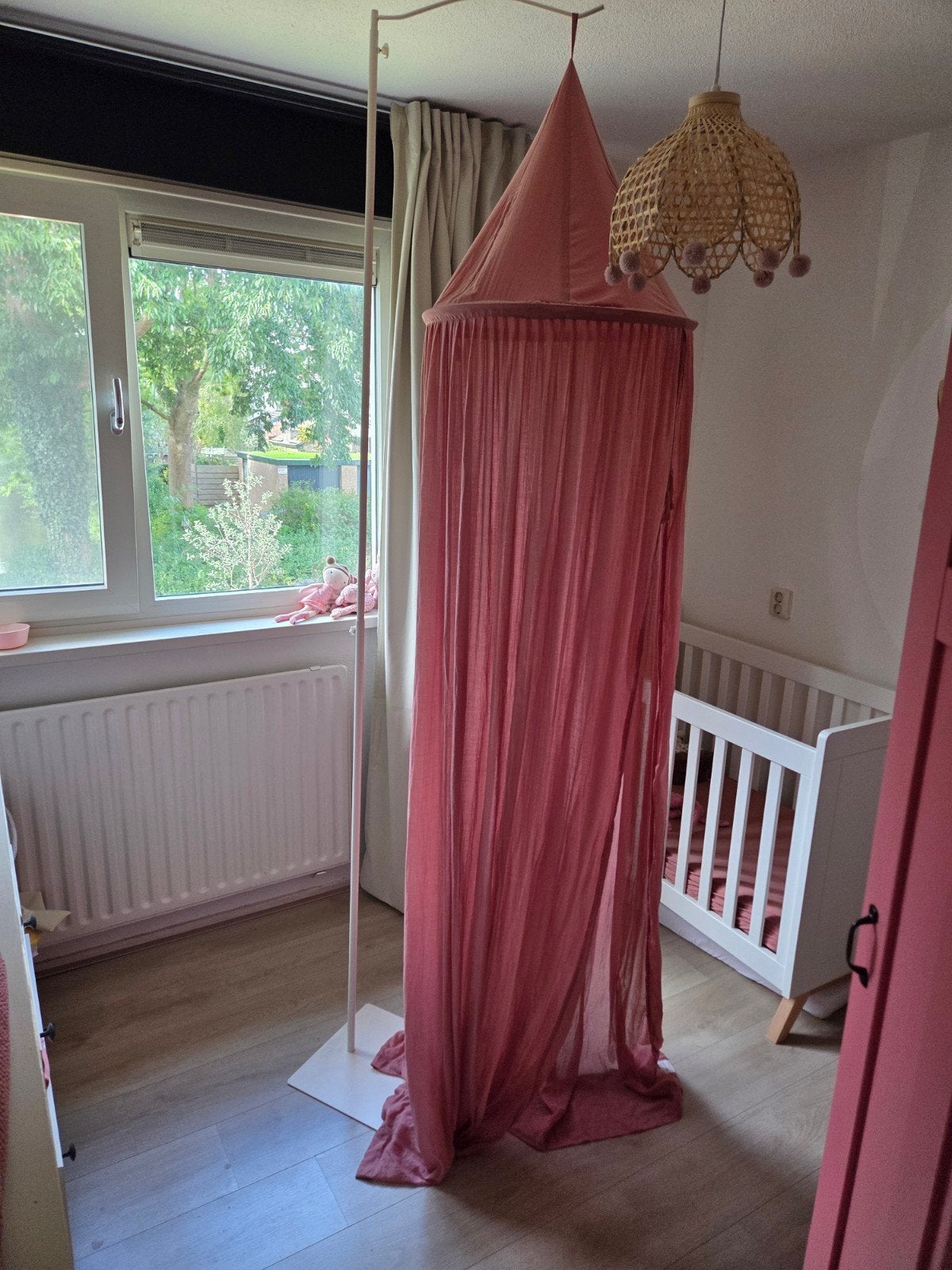 Little Dutch Klamboe Roze met Crème Piekstok Verstelbaar, Ophalen, Gebruikt, Little Dutch, Klamboe