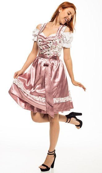 3-delige dirndl maat 34, 36, 38, 40, 42, 44, 46, 48, 50 & 52, Maat 38/40 (M), Carnaval, Nieuw, Ophalen of Verzenden