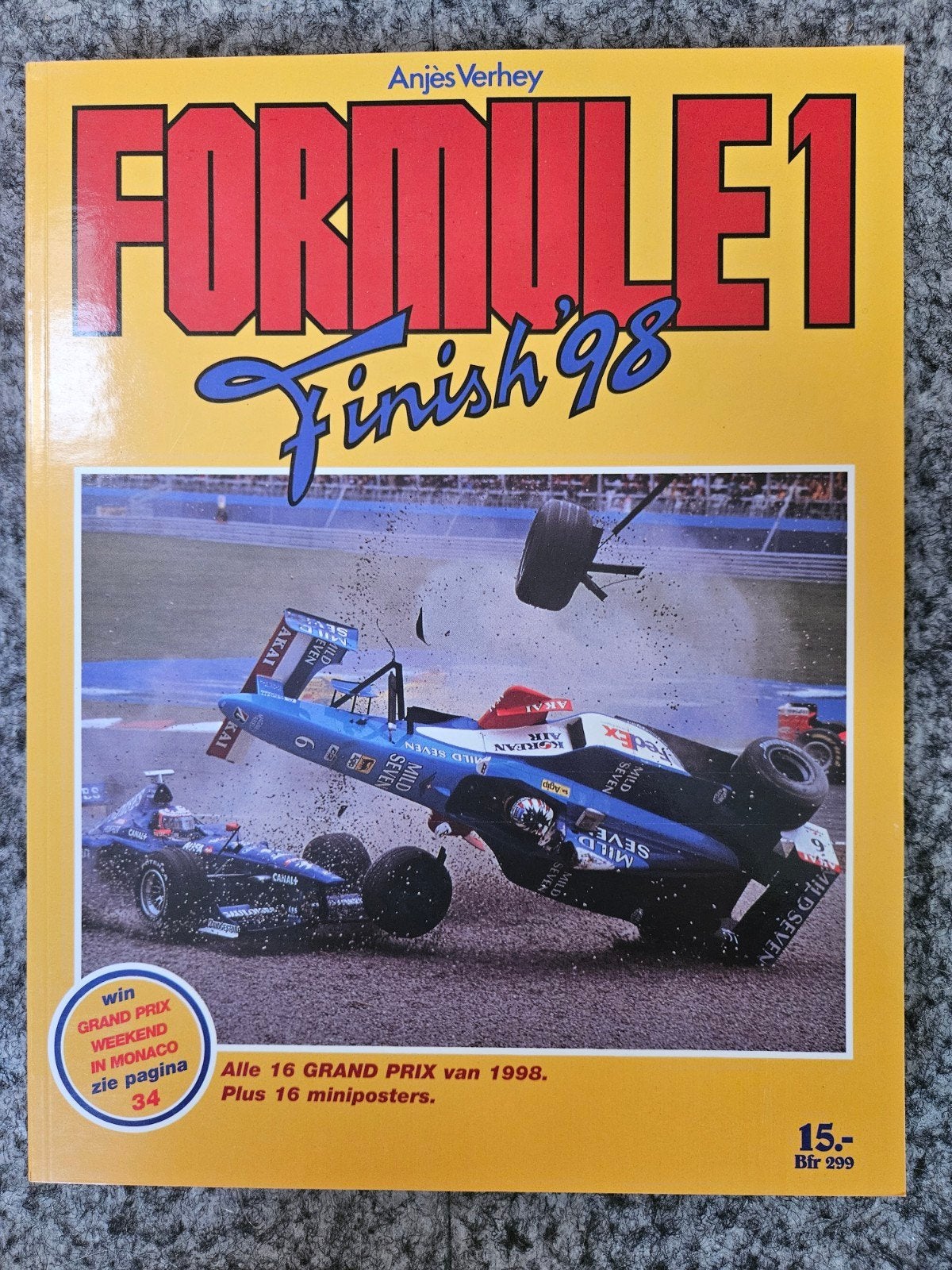 Formule 1 Finish '98 - Alle Grand Prix van 1998, Ophalen of Verzenden, Zo goed als nieuw, Anjes Verhey, Overige sporten